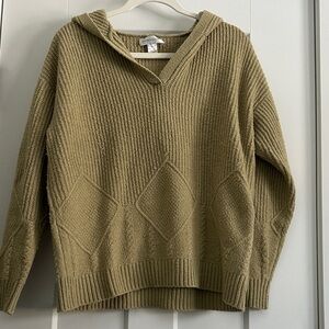Christopher & Banks Khaki V-Neck Sweater